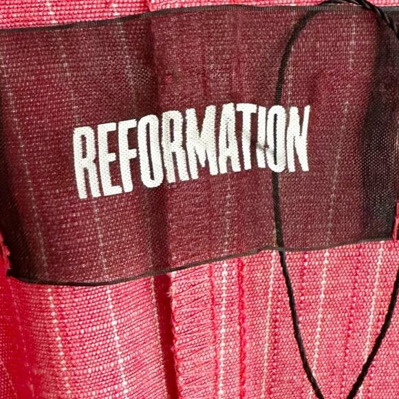 Reformation Wrap Midi Dress Small Red - Picture 6 of 8